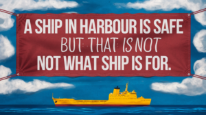 A Ship in Harbour is Safe But That is Not What Ship is For